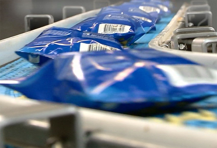 Productionline with chips